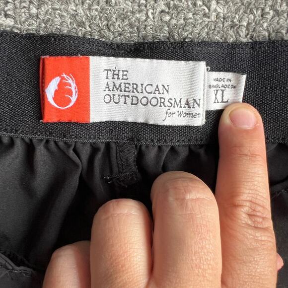 The American Outdoorsman for Women Black Athletic Shorts XL - Picture 4 of 9